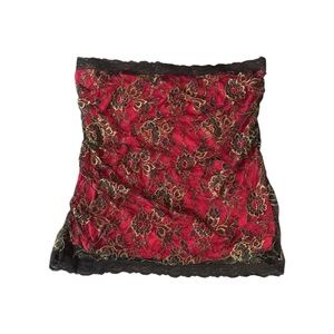 Torrid NEW Gold Lace Tube Top 1X Pink 90s Vintage Style Gothic Grunge Punk Party